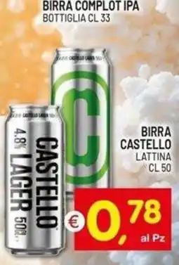Centro Commerciale Discount Birra Castello Lattina offerta