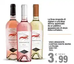 Interspar Vino aragosta cantina santa maria la palma offerta