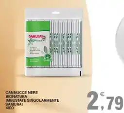 Interspar Cannucce nere bionatura samurai offerta