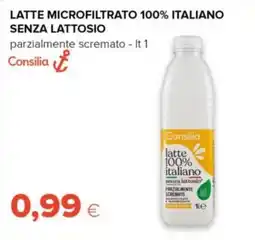 Tigre Amico Latte microfiltrato 100% italiano senza lattosio parzialmente scremato offerta