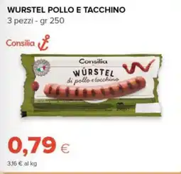 Tigre Amico Consilia Würstel di pollo e tacchino offerta