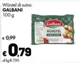 Supermercati Vinci Würstel di suino Galbani offerta