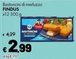 Supermercati Vinci Bastoncini di merluzzo Findus offerta