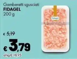 Supermercati Vinci Gamberetti sgusciati FIDAGEL offerta