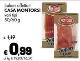Supermercati Vinci Salumi affettati Casa Montorsi offerta