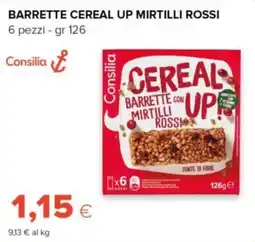 Tigre Amico Consilia Cereal Up Barrette con mirtilli rossi offerta