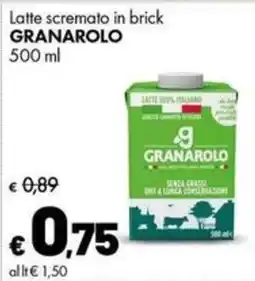 Supermercati Vinci Latte scremato in brick Granarolo offerta