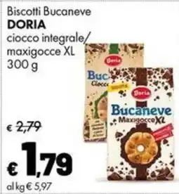 Supermercati Vinci Biscotti Bucaneve DORIA ciocco integrale offerta
