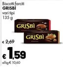 Supermercati Vinci Biscotti farciti Grisbi offerta