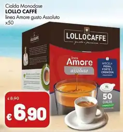 Supermercati Vinci Cialda Monodose LOLLO CAFFÈ linea Amore gusto Assoluto offerta
