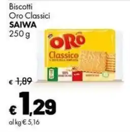Supermercati Vinci Biscotti Oro Classici SAIWA offerta