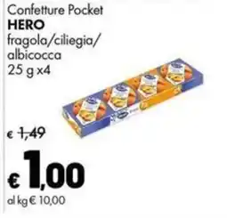 Supermercati Vinci Confettura Pocket HERO offerta