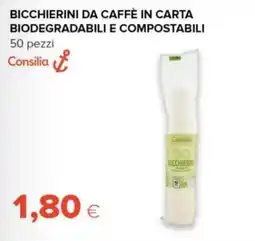 Tigre Amico Bicchierini da caffè in carta Consilia offerta
