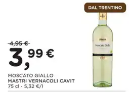 Poli Moscato Giallo Mastri Vernacoli Cavit offerta
