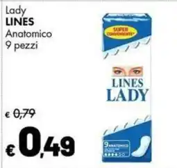 Supermercati Vinci Lines lady Anatomico offerta