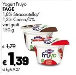 Supermercati Vinci Yogurt Fruyo FAGE offerta