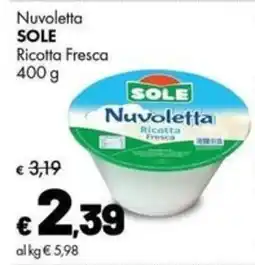 Supermercati Vinci Nuvioletta Ricotta Fresca offerta