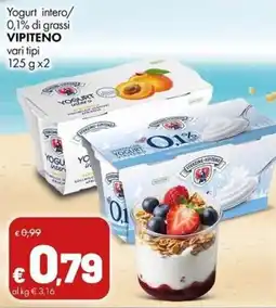 Supermercati Vinci Yogurt intero VIPITENO offerta