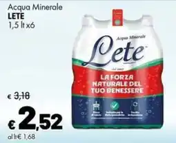 Supermercati Vinci Acqua Minerale Lete offerta