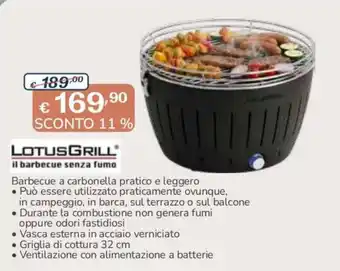LotusGrill il barbecue senza fumo