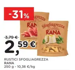Poli Rustici Sfogliagrezza Rana offerta