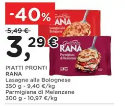 Poli Piatti Pronti Rana offerta