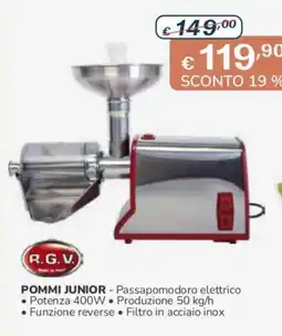 Al Pentolone Pommi Junior - Passapomodoro elettrico offerta