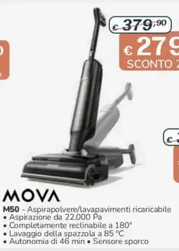 Al Pentolone MOVA M50 - Aspirapolvere/lavapavimenti ricaricabile offerta