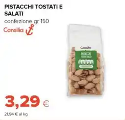 Tigre Amico Pistacchi tostati e salati Consilia offerta