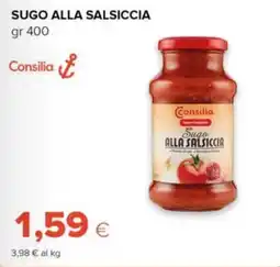 Tigre Amico Sugo alla salsiccia Consilia offerta