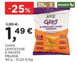 Poli Chips lenticchie e patate Felicia offerta