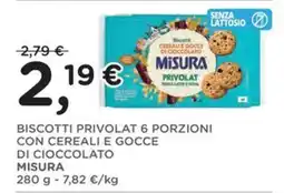 Poli Biscotti Privolat con cereali e gocce di cioccolato Misura offerta