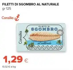 Tigre Amico Filetti di sgombro al naturale Consilia offerta