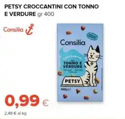 Tigre Amico Consilia Petsy croccantini con tonno e verdure offerta