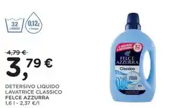Poli Detersivo liquido lavatrice classico Felce Azzurra offerta