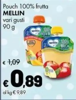 Supermercati Vinci Pouch 100% frutta MELLIN offerta