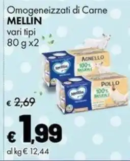 Supermercati Vinci Omogeneizzati di Carne Mellin offerta