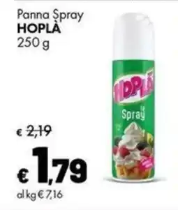 Supermercati Vinci Panna Spray Hopla offerta