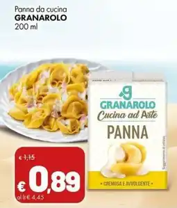Supermercati Vinci Panna da cucina Granarolo offerta
