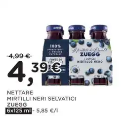 Poli Nettare mirtilli neri selvatici Zuegg offerta