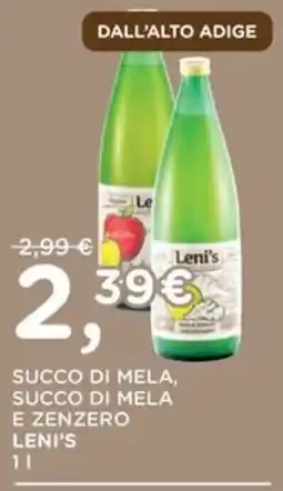 Poli Succo di mela, succo di mela e zenzero Leni's offerta