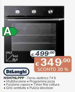 Al Pentolone DeLonghi Forno elettrico 74 lt offerta