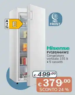 Al Pentolone Hisense Congelatore verticale offerta