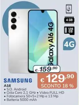 Al Pentolone Samsung A16 offerta