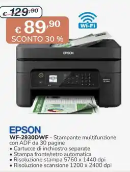 Al Pentolone Epson WF-2930DWF - Stampante multifunzione con ADF da 30 pagine offerta