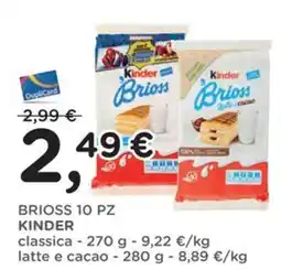 Poli Kinder Brioss offerta