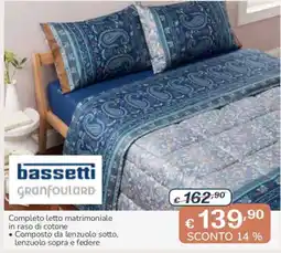 Al Pentolone Completo letto matrimoniale bassetti granfoulard offerta