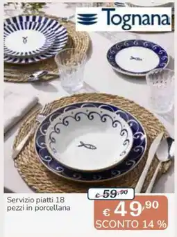 Al Pentolone Servizio piatti Tognana offerta