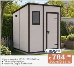 Al Pentolone Casetta in resina offerta