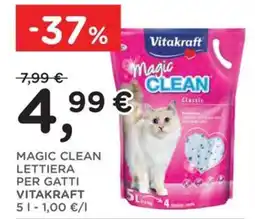 Poli Magic Clean lettiera per gatti Vitakraft offerta